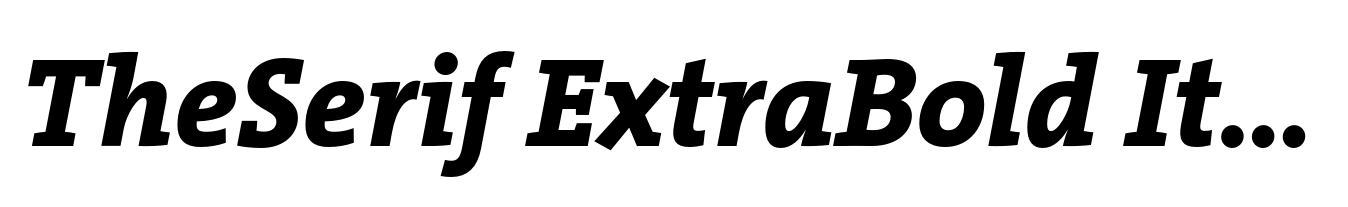 TheSerif ExtraBold Italic
